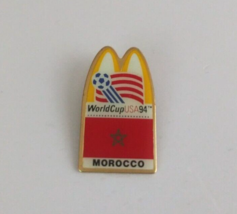 Vintage Soccer World Cup USA '94 Morocco McDonald's Lapel Hat Pin - $8.25