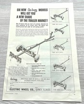 Air-Buoy Vintage Print Ad 50s Boat Trailer Electric Wheel Co - £11.79 GBP