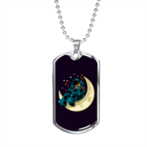 Musician Necklace Playing Vionist in Space Notes Necklace Stainless Steel or 18 - £37.22 GBP+