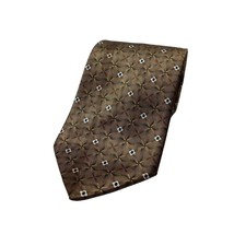 Lishi Borden Brown Diamond Tie Necktie - £4.75 GBP