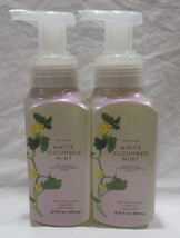 Bath &amp; Body Works Gentle &amp; Clean Hand Soap Lot Set of 2 WHITE CUCUMBER MINT - $23.77