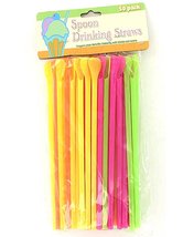 &quot;Spoon Drinking Straws, Package Of 50&quot; - £4.86 GBP