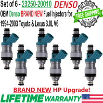 New OEM Denso HP Upgrade 6Pcs Fuel Injectors For 1994-2001 Toyota Camry 3.0L V6 - £207.14 GBP