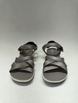 Clarks Cloudsteppers Sandals Women&#39;s 7.5 M Gray Strappy Mira Tide Comfor... - $34.99