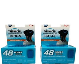 Lot of 2 Thermacell Backpacker Mat Only Refill Lasts 48 Hours, 12 PACK NEW!! - £15.73 GBP