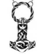 Mjolnir (Thor&#39;s Hammer) 20&quot; chain. Fine English Pewter - £25.99 GBP