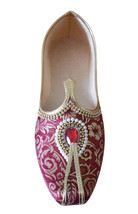 Men Shoes Jutti Indian Handmade Wedding Groom Khussa Loafers Flat Mojari US 7  - £43.45 GBP