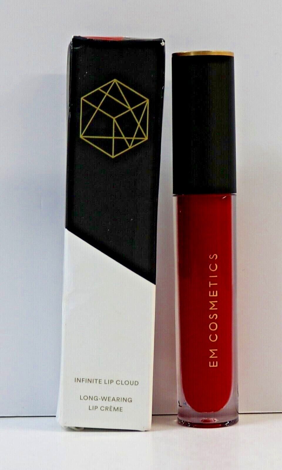 Primary image for EM Cosmetics Infinite Lip Cloud Long Wearing Lip Creme RED DIVINE .13oz New !