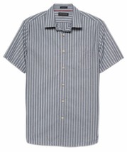 Banana Republic Mens Slim-Fit Indigo Shirt, Bold Blue Stripe, XL X-Large... - $27.67