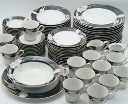 Vintage Mikasa Charisma Black Dinnerware Serveware Plates, Bowls, Cups *... - $9.90+