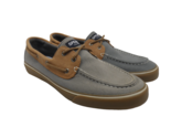 Sperry Men&#39;s Top Sider 2-Eye STS15707 Boat Shoes Grey/Tan Size 13M - $66.49