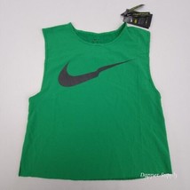 Nike Women&#39;s Tank Top Pleated Size Small Green CZ2835-310  - £30.36 GBP