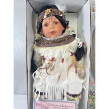 Cathay Collection Native American Indian Porcelain Doll 20” Morning Dove 77/5000 - £27.53 GBP