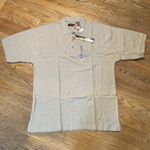 Beige Polo Shirt Size 4XL Mens Ringo Sport NEW With Tags - $13.49