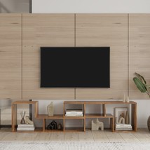 Double L-Shaped Oak TV Stand,Display Shelf, Bookcase for Home Furniture,... - $143.73