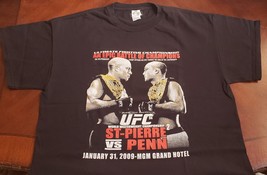 UFC94 WWelterweight Champs St-Pierre v Penn Jan 31 2009 MGM Las Vegas T-Shirt XL - £15.94 GBP