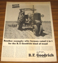 1948 Print Ad BF Goodrich Tractor Tires Farmer Roy Ayers Woodward,Oklahoma - £12.21 GBP