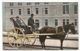 A Caleche Horse &amp; Buggy Quebec Canada 1910c postcard - £4.74 GBP