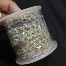 Grey Crystal Ganthan Beads Mala 2 Meter - £15.56 GBP