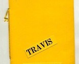 Travis Lunch Room Menu in Cut Out Cover South Travis in Sherman Texas 19... - £116.78 GBP