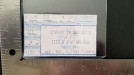 STEVIE RAY VAUGHAN / JEFF BECK - NOV 8, 1989 WORCESTER, MASS CONCERT TIC... - $38.00