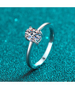 GRA Certified Oval Cut Solitaire 1ct Moissanite S925 Engagement Ring - $2,047.09 MXN