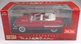 Sun Star Figurine Pressofuso 1/18 Rosso 1954 Chevrolet Bel Air Convertible WP78 - $29.97