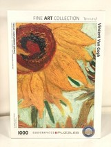 Eurographics Jigsaw Puzzle Vincent Van Gogh Twelve Sunflowers 1000 Piece... - $39.59
