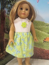 homemade 18" american girl/madame alexander/our gener gree sundress doll clothes - $14.40