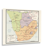 1963 South Africa Map Print Wall Art Poster - £31.45 GBP+