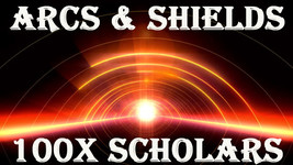 100X 7 Scholars Arcs &amp; Shields Of Light Magick Protect Heal Master Magick - £78.90 GBP