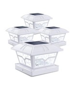 Siedinlar Solar Post Cap Lights Outdoor Glass 2 Color Modes for 4” 5” 5.... - $19.79