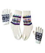 Pairs of socks and gloves for women. Hadmade of Alpaca and Llama wool. - £14.82 GBP