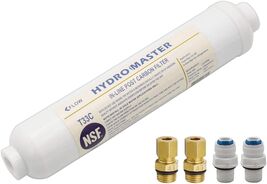 Versatile In-Line Carbon Filter 10x2 Inch - Fitting Ice Makers &amp; Fridges - $35.59