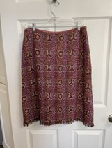 Vintage Robert Clarence Saks 5th ave Potpourri Collection Woven Skirt Re... - $18.69