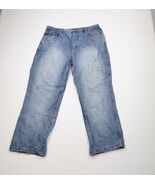 Vintage Phat Farm Mens 40x33 Distressed Baggy Fit Wide Leg Denim Jeans Blue - €60,11 EUR