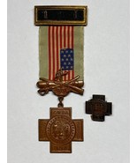 SPANISH AMERICAN WAR, VETERANS BADGE, USWV, #A5513 and LAPEL PIN - $75.00