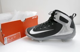 Nike Men&#39;s Sz 13 Alpha Huarache Elite Mid Baseball Shoes Metal Cleat 923428-010 - £74.98 GBP