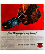 1947 Phillips 66 Petroleum  Advertisement Gasoline And Oil Vintage DWWW6 - $550.78 MXN