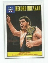 Andre The Giant 2016 Topps Wwe Heritage &quot;Shortest Wwe Champ&quot; Card #4 - £3.97 GBP