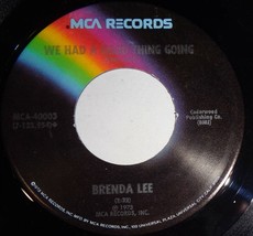 Brenda Lee 45 RPM Record - We Had A Good Thing Going / Nobody Wins C12 - $3.95