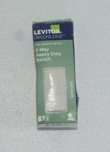 Leviton Decora 15 Amp 120-Volt 3-Way Heavy Duty Switch, White 5693-2WS - £10.27 GBP
