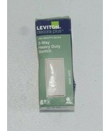 Leviton Decora 15 Amp 120-Volt 3-Way Heavy Duty Switch, White 5693-2WS - $12.86