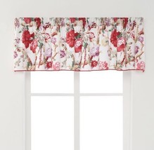 Chaps Window Valance Size: 80 X 17" New Ship Free Red Pink Floral Sarah Bedding - £55.87 GBP