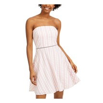 City Studio Junior Womens 1 Pink White Striped Strapless Mini Dress NWT CZ30 - £23.02 GBP