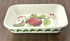 Portmeirion Lasagna Dish 12” X 8” X 1.5” Morning Apple Pomona Design Eng... - £27.62 GBP
