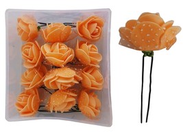 Flower Juda Hair Pins For Girls Hair Styling - 12 Pieces (Available ( pack of 2 - £29.26 GBP