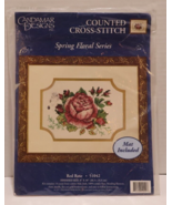 Candamar Counted Cross Stitch Kit Spring Floral Series Red Rose 51042 Op... - £8.57 GBP