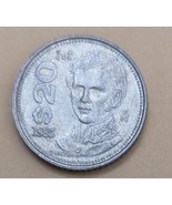 Mexico $ 20 Pesos Guadalupe Victoria Coin 1985 3/4&quot; diameter - $1.95