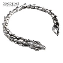 925 sterling silver jewelry vintage thai silver domineering dragon shaped bracelet gift thumb200